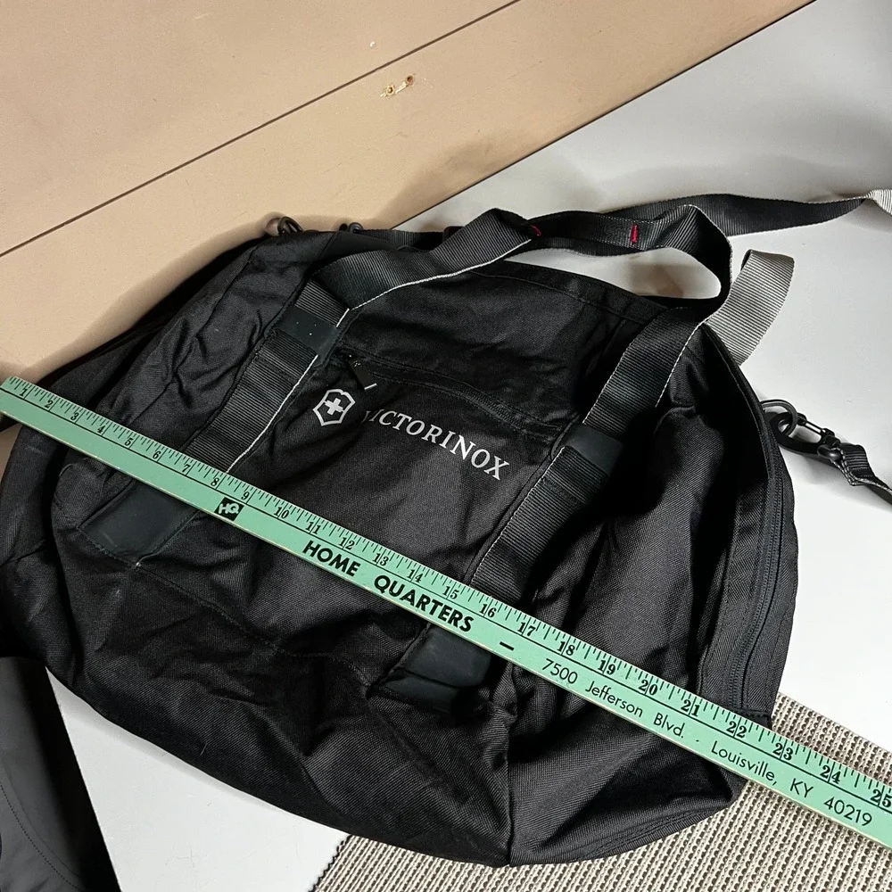 Victorinox Swiss Army Black Ballistic Nylon Travel Duffel Bag Shoulder Strap